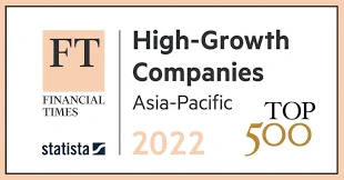 FT Top 500 fastest growing company - Listed 2 years in a row